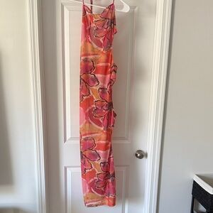 Icon swim floral cover up